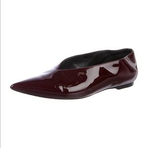 Celine Patent Leather Pointed Toe Flats